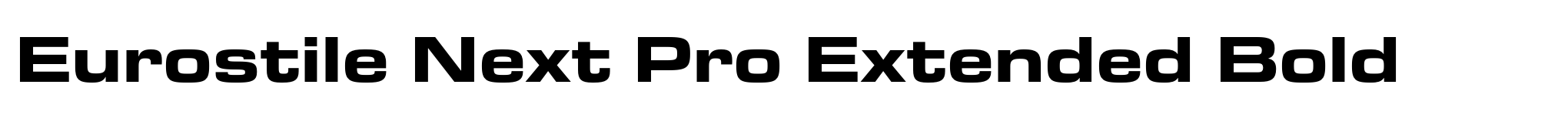 Eurostile Next Pro Extended Bold image